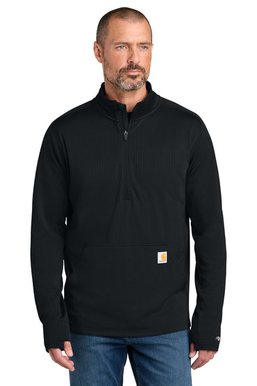 Personalized Carhartt Force® 1/2-Zip Grid Fleece Pullover Sweatshirt CECT107814