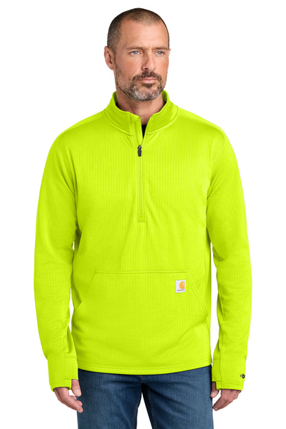 Personalized Carhartt Force® 1/2-Zip Grid Fleece Pullover Sweatshirt CECT107814