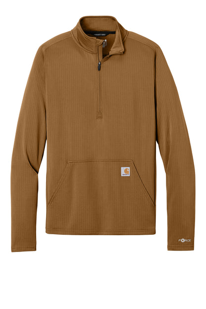 Personalized Carhartt Force® 1/2-Zip Grid Fleece Pullover Sweatshirt CECT107814