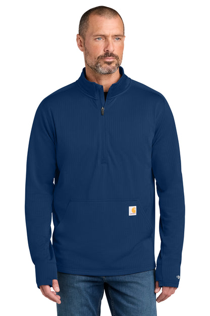 Personalized Carhartt Force® 1/2-Zip Grid Fleece Pullover Sweatshirt CECT107814