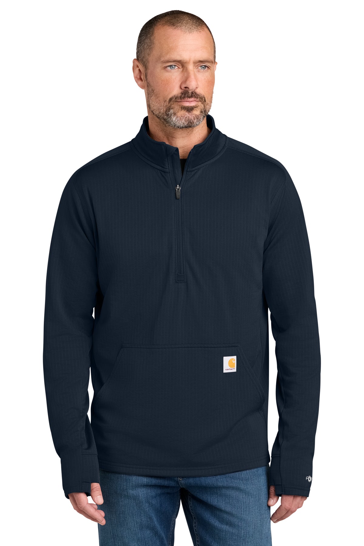 Personalized Carhartt Force® 1/2-Zip Grid Fleece Pullover Sweatshirt CECT107814
