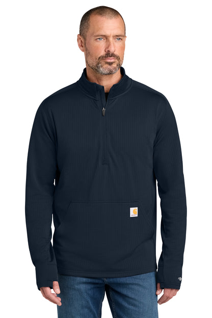 Personalized Carhartt Force® 1/2-Zip Grid Fleece Pullover Sweatshirt CECT107814
