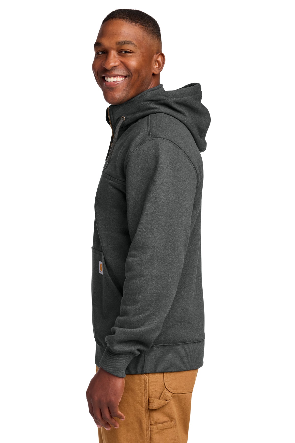 Personalized Carhartt® Tall Rain Defender® Paxton Heavyweight Hooded Zip Mock Sweatshirt CECTT100617