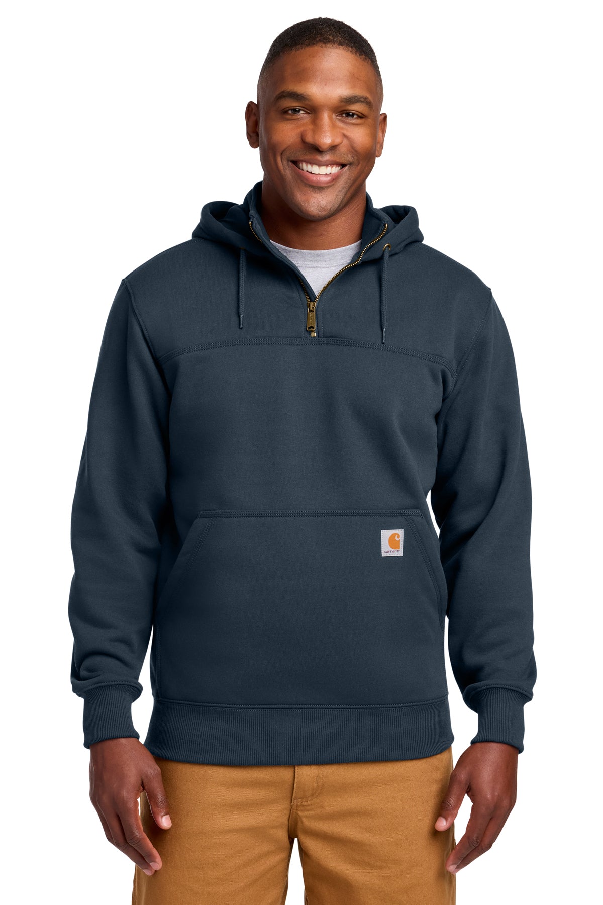 Personalized Carhartt® Tall Rain Defender® Paxton Heavyweight Hooded Zip Mock Sweatshirt CECTT100617