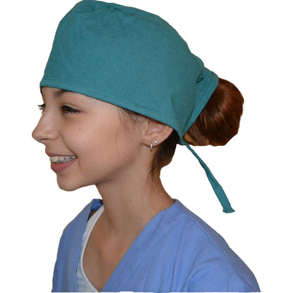 Teal Green Scrub Cap for Kids, Surgical Caps, Nurse Doctor Hat, Surgeon Cap, Solid Color, little Doctors and Nurses