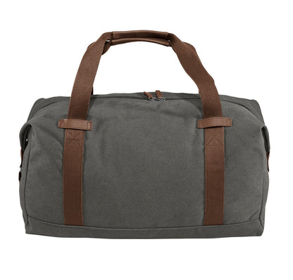 Monogrammed Grey Duffel Bag, Gym Bag, Weekend Bag, Groomsmen Gift, School PE, Husband Gift, Embroidered with Name or Text of Your Choice