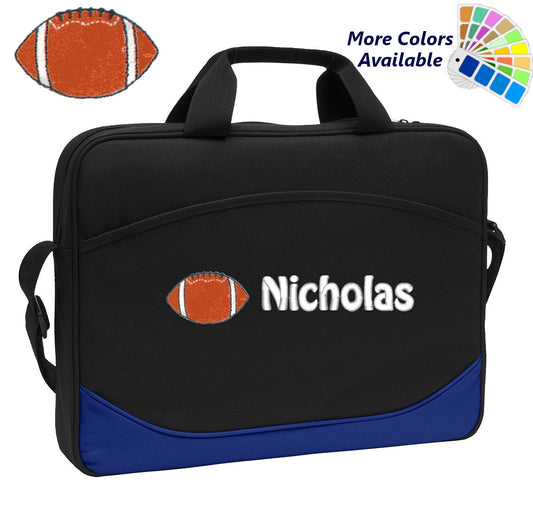 Personalized Computer Laptop Case Football Embroidery Design with Your Name Perfect Mom Dad Gift
