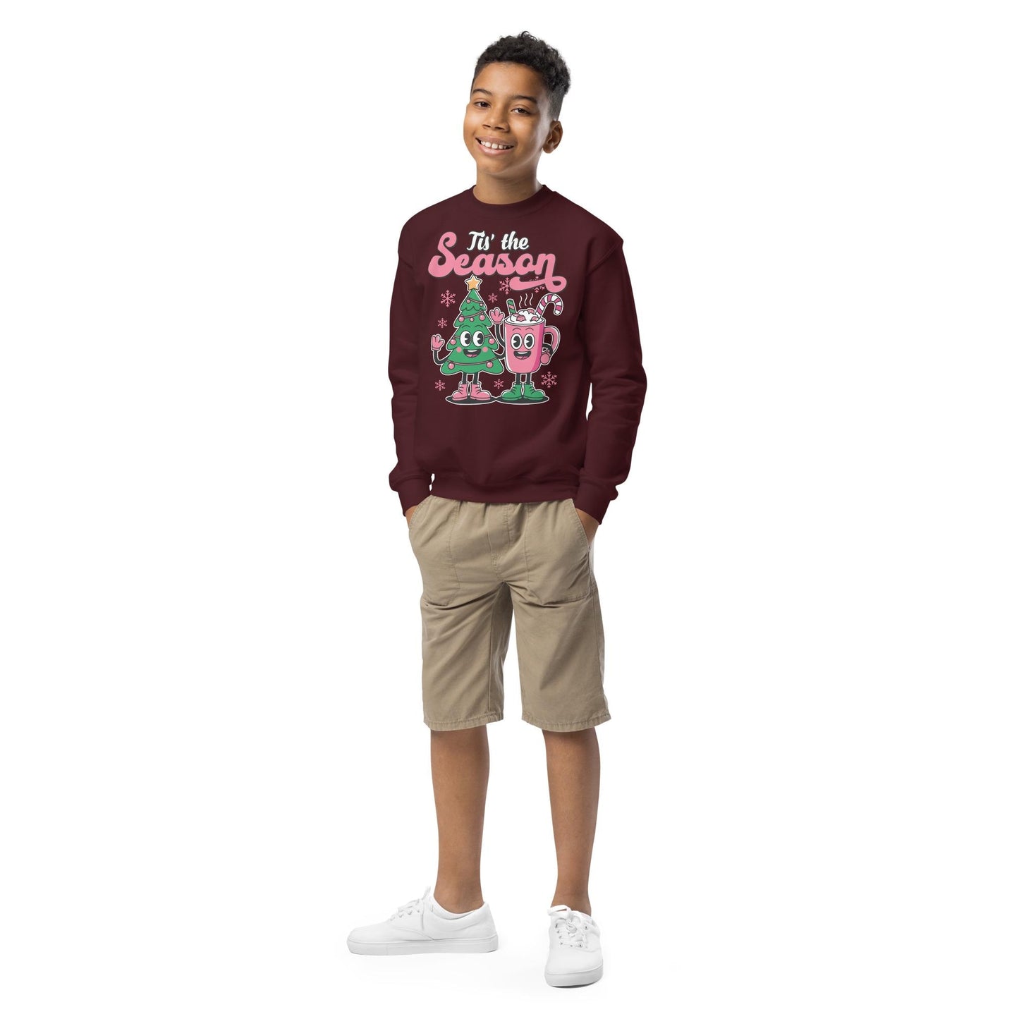 Kids Retro Sweatshirt, Christmas Sweater, Christmas Season Gifts, Christmas Gifts For Kids, Xmas Sweatshirt, Christmas Kids Gifts