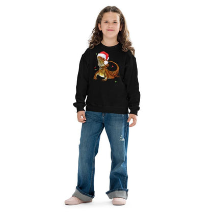 Kids Bearded Dragon Christmas Sweatshirt, Dragon Kid Gift, Bearded Dragon Sweater, Reptile Xmas, Bearded Dragon Gift, Beardie Sweat shirt