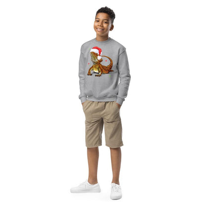 Kids Bearded Dragon Christmas Sweatshirt, Dragon Kid Gift, Bearded Dragon Sweater, Reptile Xmas, Bearded Dragon Gift, Beardie Sweat shirt