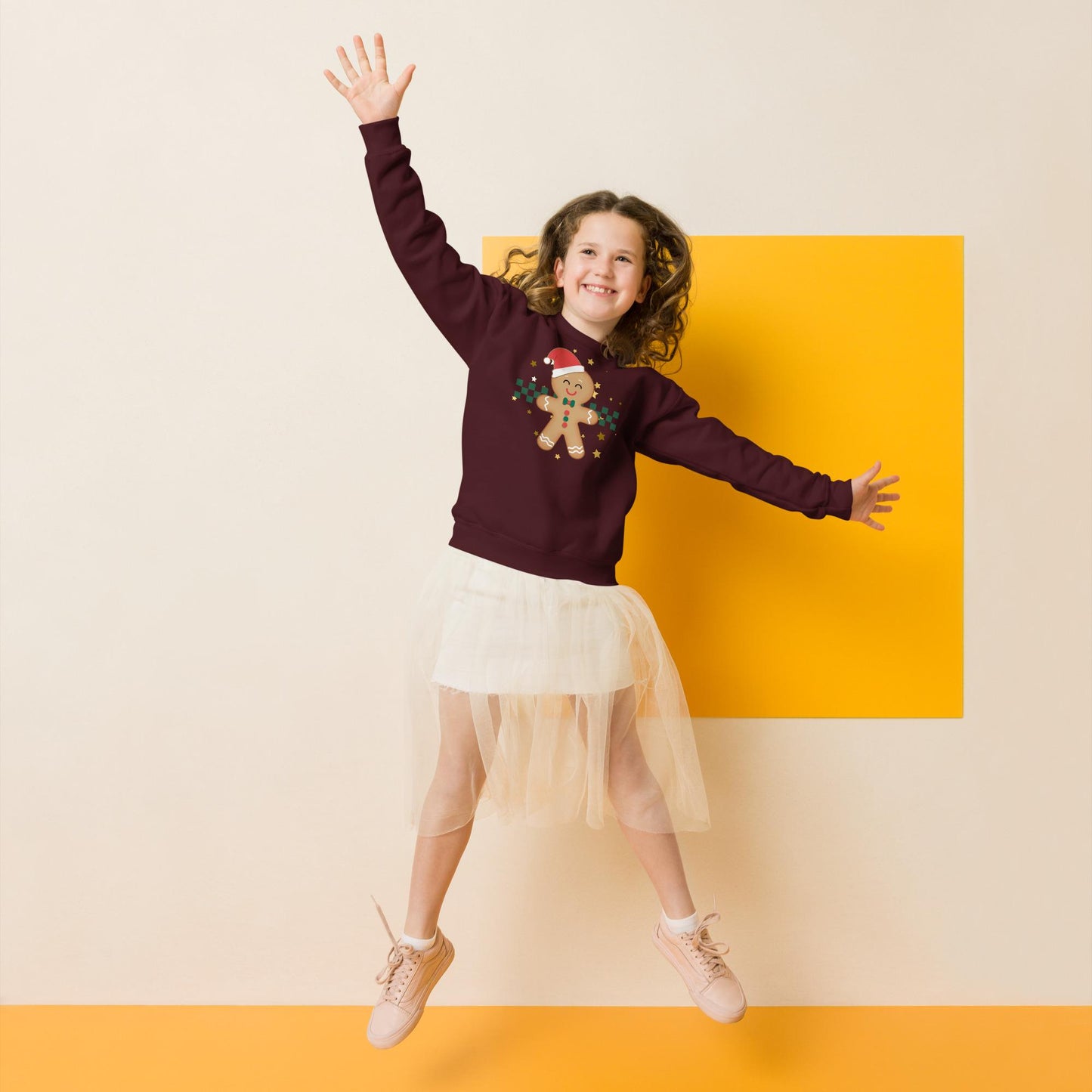 Kids Gingerbread Man Christmas Sweatshirt, Xmas Sweater, Christmas Season Gifts, Christmas Gift Kids, Xmas Sweatshirt, Christmas Kids Gift