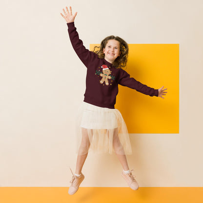 Kids Gingerbread Man Christmas Sweatshirt, Xmas Sweater, Christmas Season Gifts, Christmas Gift Kids, Xmas Sweatshirt, Christmas Kids Gift