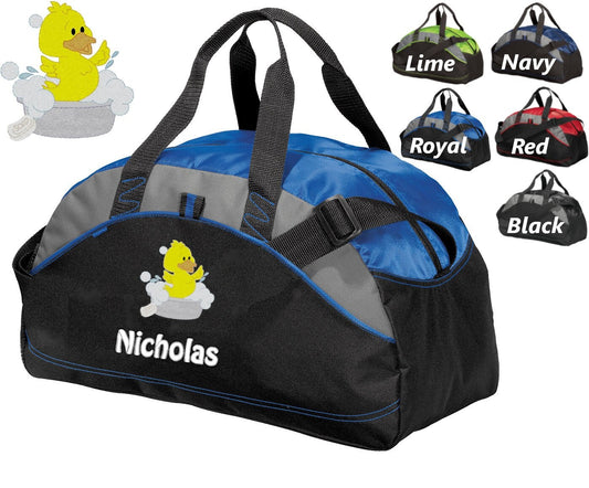 Personalized Diaper Bag for Dad, Athletic Diaper Bag, Embroidered Duck, Bag, Infant Bag, Monogrammed Name, Shower Gift
