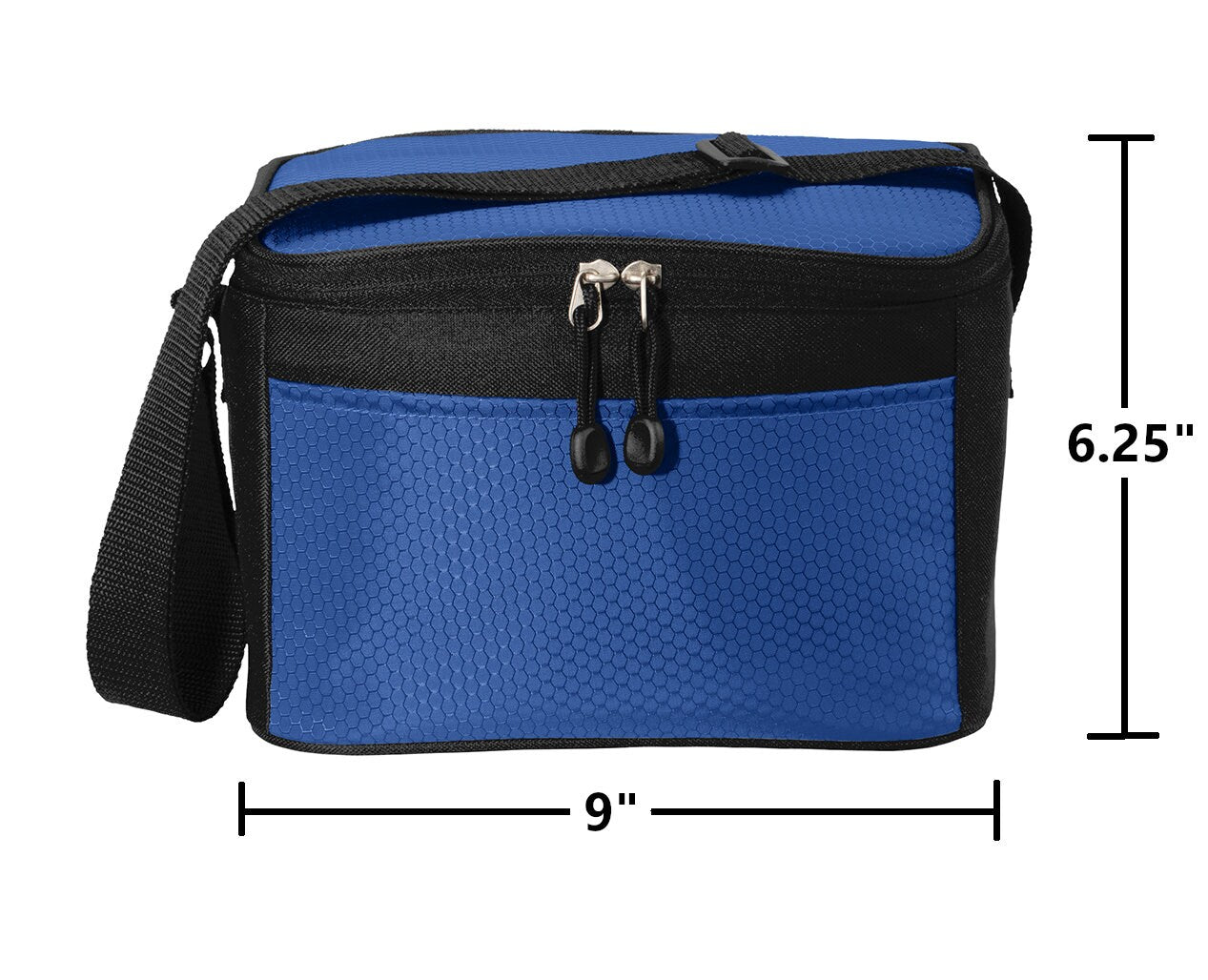 Personalized Lunch Bag Box Cooler, with Honeycomb Polyester Fabric, Insulated Embroidered School Work Sports Monogrammed Custom Name