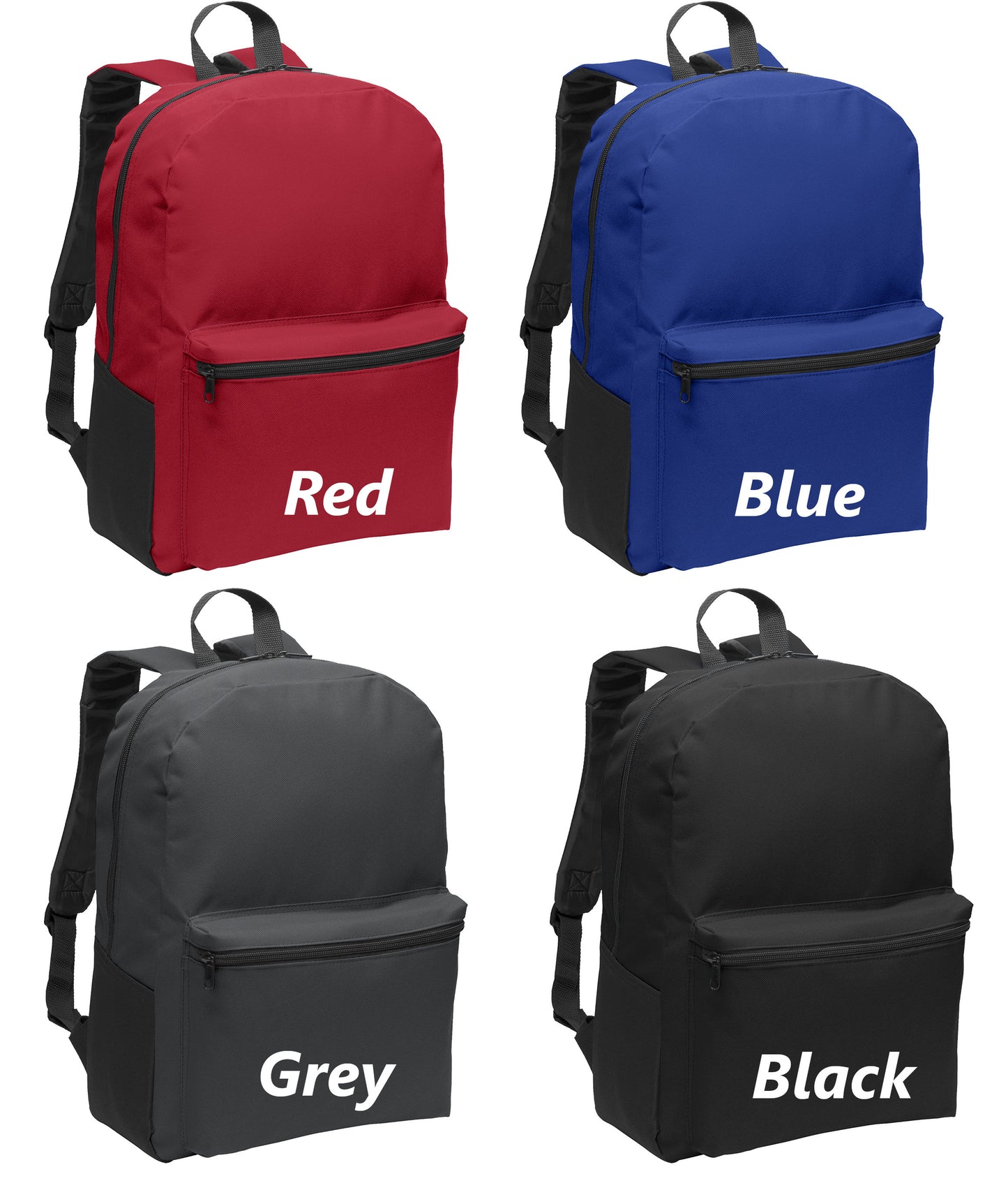 Personalized Kids Backpack Embroidered Pug Dog Monogrammed with Name of Your Choice Perfect Kids School Gift