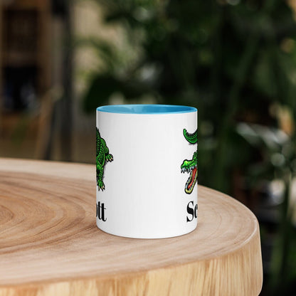 Custom Alligator Coffee Mug, Ceramic Cup, 11 Ounce Mug, Reptile Gift, Dad Gift