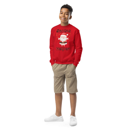 Kids Christmas Santas Helper Sweatshirt, Santa Xmas Sweater, Christmas Season Gifts, Christmas Gift, Xmas Sweatshirt, Christmas Kids Gift