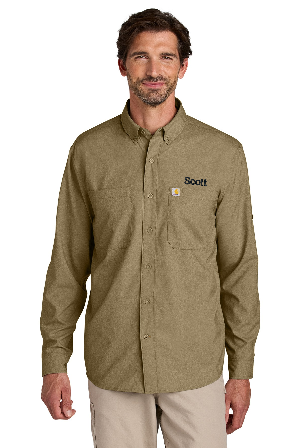 Personalized Carhartt Force® Sun Defender™ Long Sleeve Shirt , Marine, Boat CECT107106