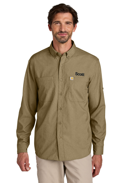 Personalized Carhartt Force® Sun Defender™ Long Sleeve Shirt , Marine, Boat CECT107106