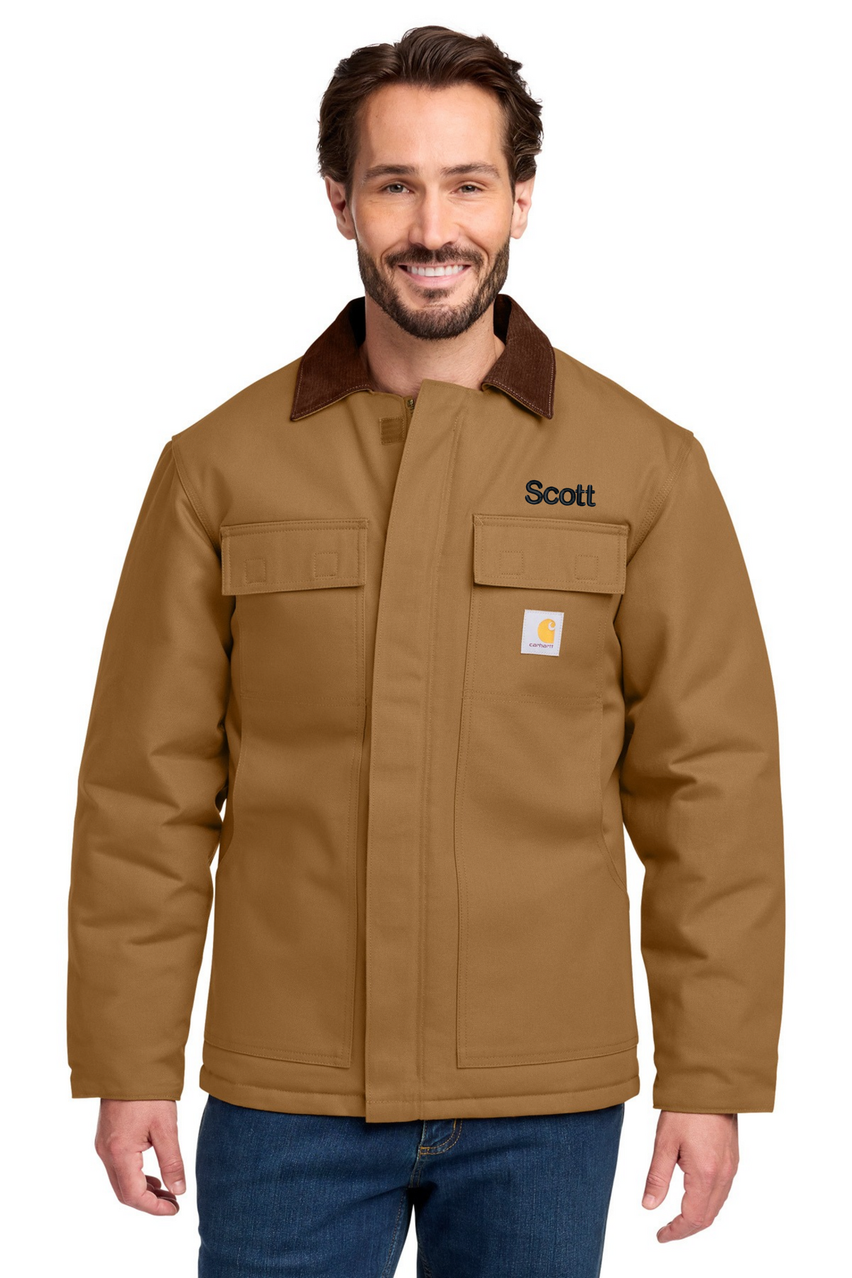 Personalized Carhartt® Duck Traditional Coat arctic-weight polyester insulation CECT106674