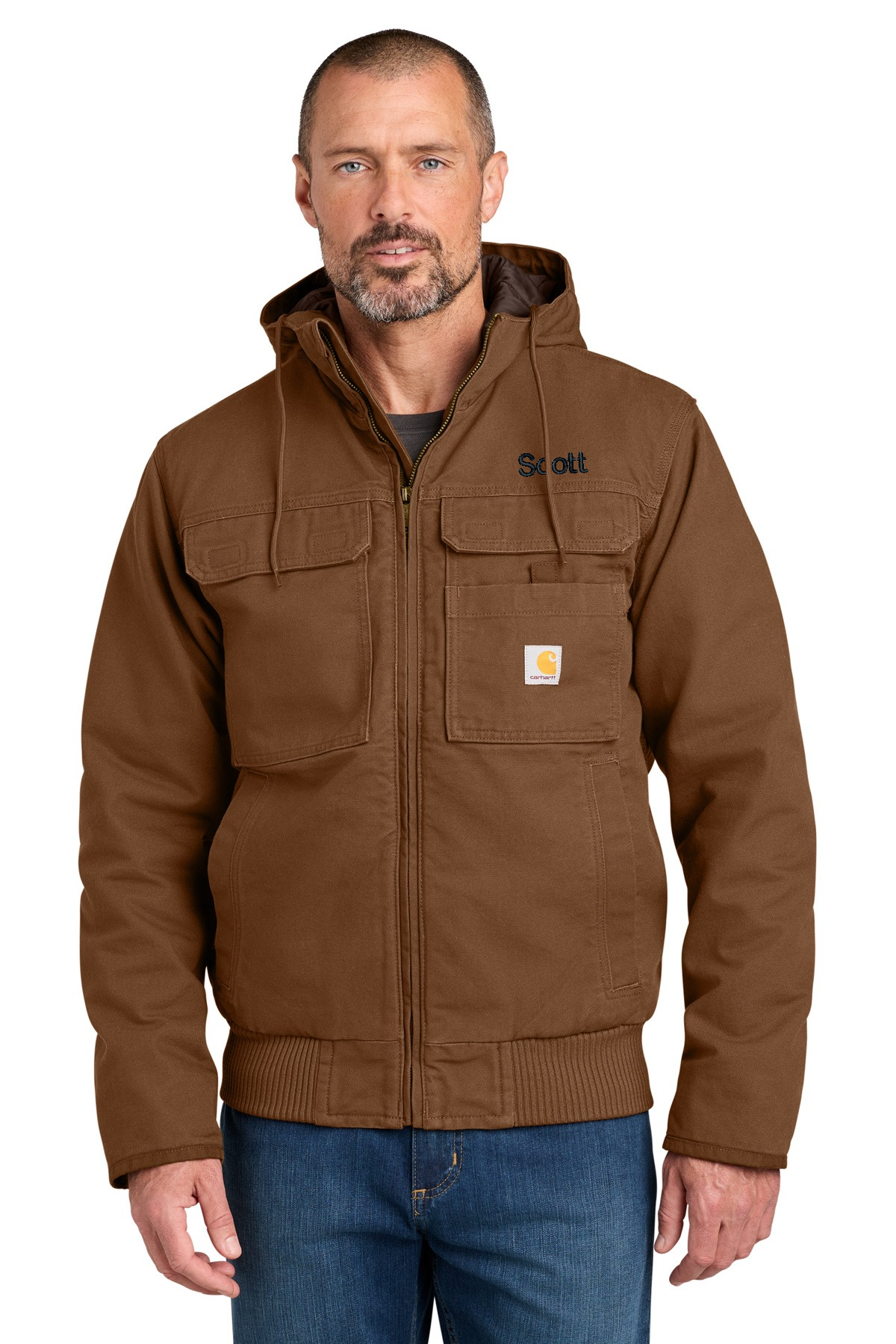 Personalized Carhartt® Full Swing® Washed Duck Active Jacket CECT106980