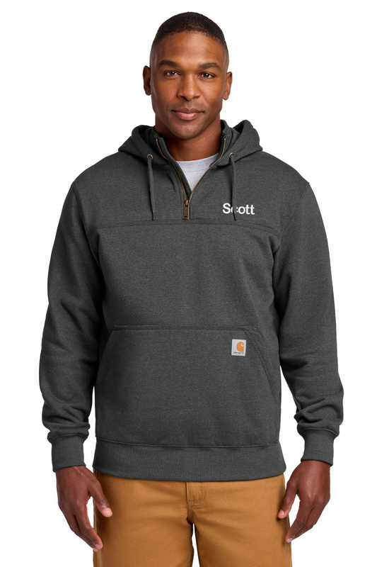 Personalized Carhartt® Tall Rain Defender® Paxton Heavyweight Hooded Zip Mock Sweatshirt CECTT100617