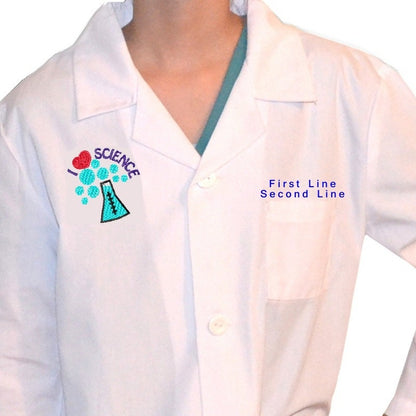 Embroidered Personalized Kids Lab Coat for little Doctors and Nurses, Kids Veterinarian Coat, Kids Dentist Coat, Halloween Costume