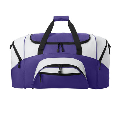 Personalized Womens Large Purple Duffel Bag, Duffle Gym Bag, School PE, Quality Bag, Workout, Sports, Athlete Gift, Embroidered Name or Text