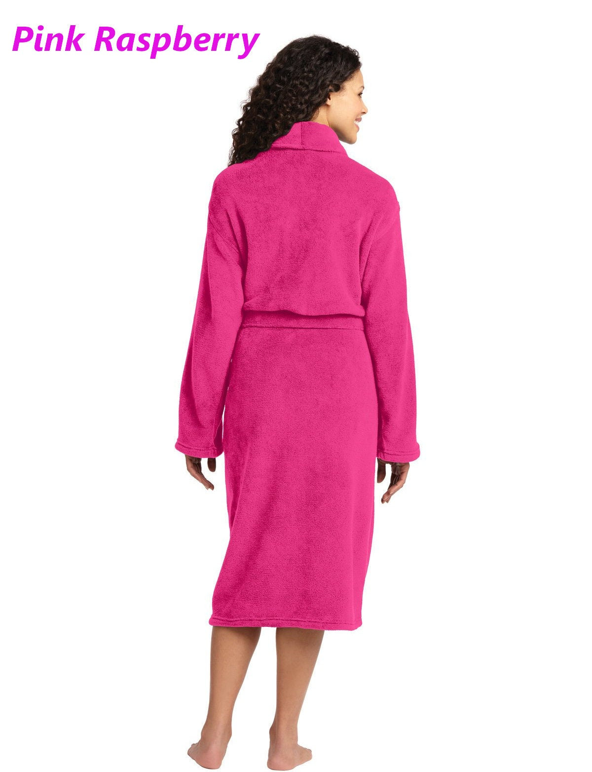 Monogrammed Robe Plush Microfleece Embroidered with Your Initials Housewarming Gift