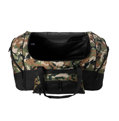 Personalized Large Tactical Camo Duffel Bag, Duffle Range Bag, Quality Bag, Workout, Camouflage, Athlete Gift, Embroidered with Name or Text