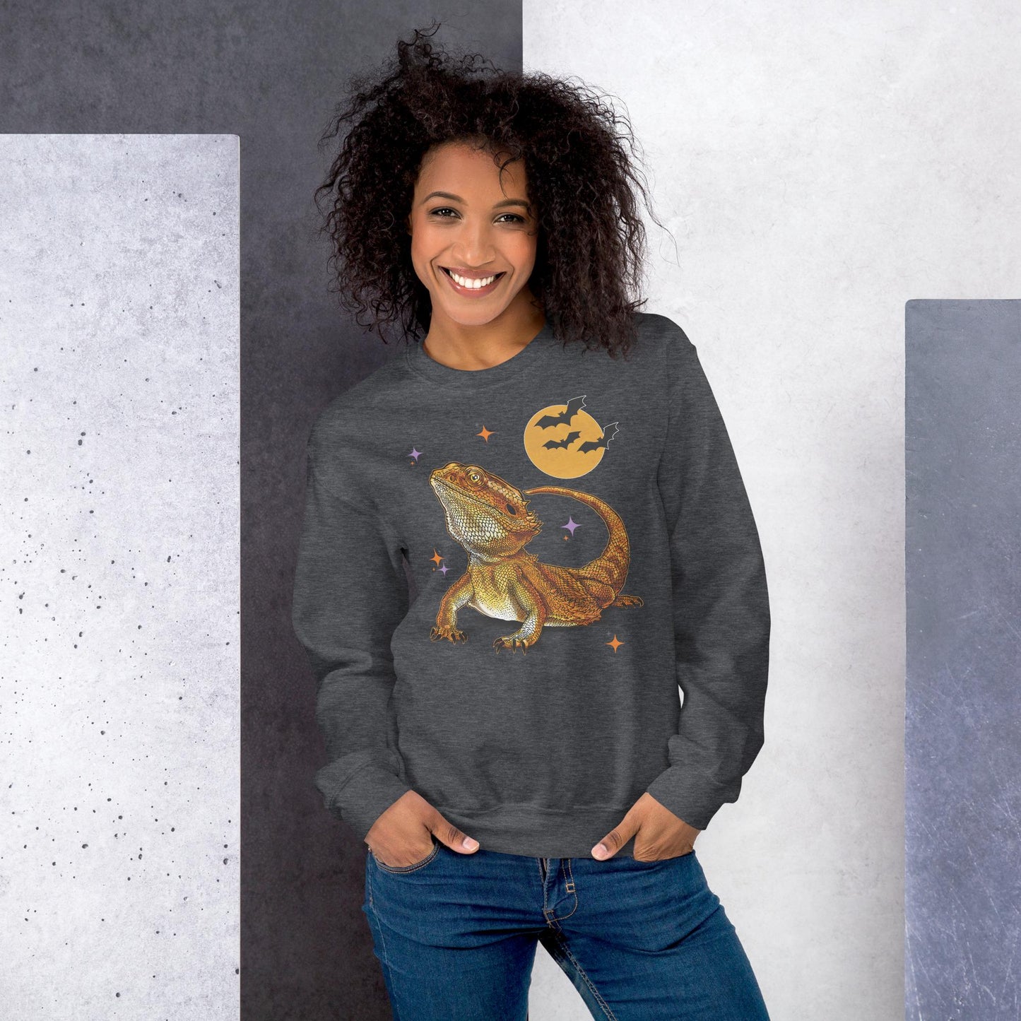 Bearded Dragon Halloween Sweatshirt, Dragon Mom Gift, Bearded Dragon Sweater, Reptile Mom Shirt, Bearded Dragon Gift, Beardie Sweats