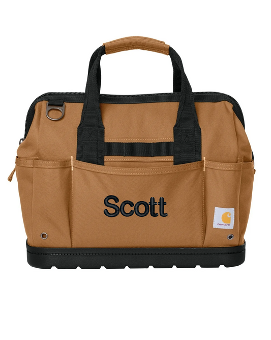 Personalized Carhartt® 16-Inch Molded Base Heavyweight Tool Bag CTB0000687