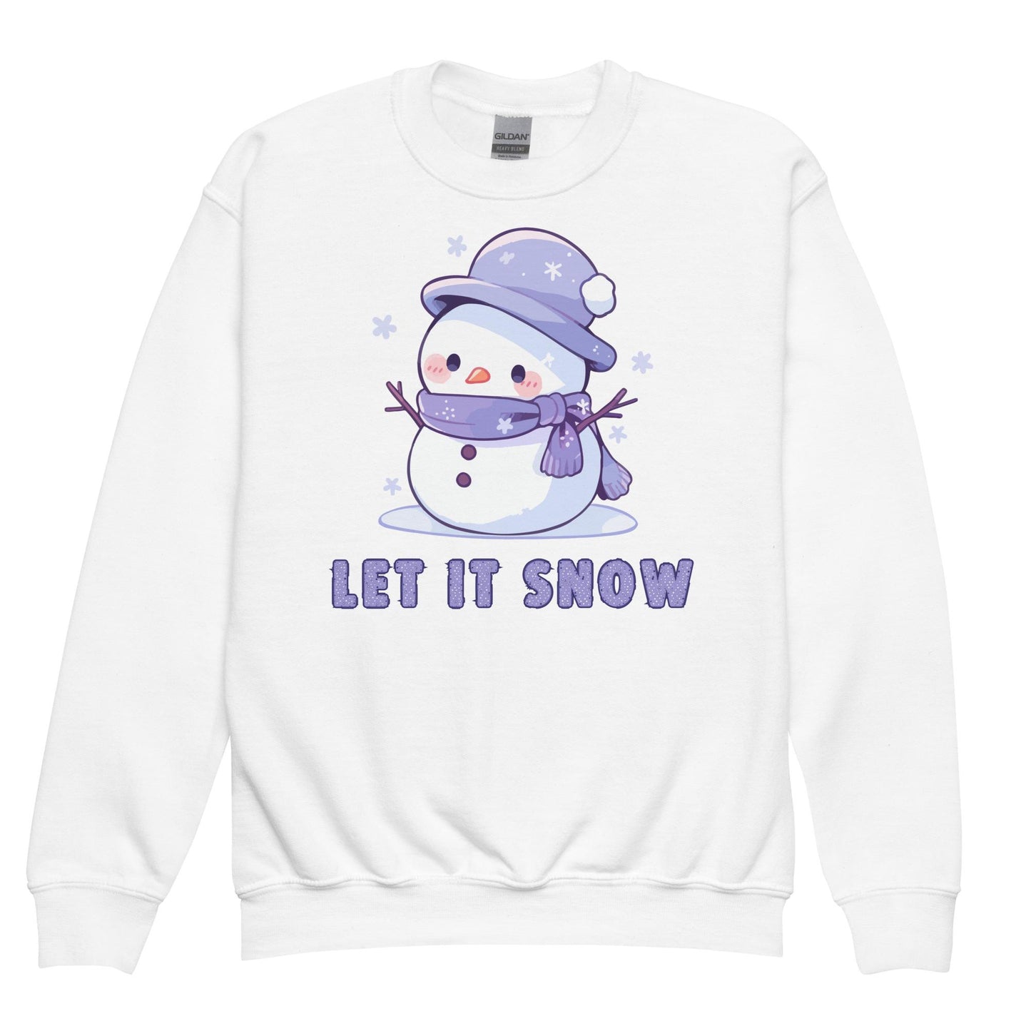 Kids Christmas Snowman Sweatshirt, Let it Snow Xmas Sweater, Christmas Season Gifts, Christmas Gift, Xmas Sweatshirt, Christmas Kids Gift