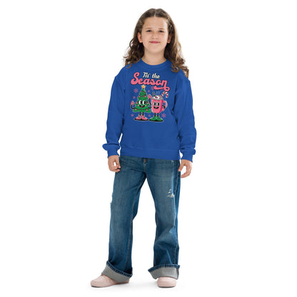 Kids Retro Sweatshirt, Christmas Sweater, Christmas Season Gifts, Christmas Gifts For Kids, Xmas Sweatshirt, Christmas Kids Gifts