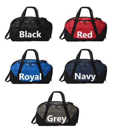 Personalized Sports Cyclist Bicycle Team Duffel Bag, Gym Bag, Weekend Bag, Groomsmen Gift, School PE, Husband Gift, Embroidered with Name