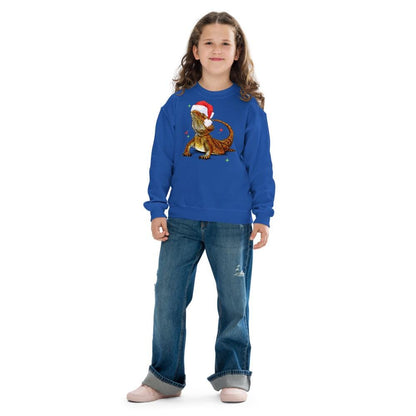 Kids Bearded Dragon Christmas Sweatshirt, Dragon Kid Gift, Bearded Dragon Sweater, Reptile Xmas, Bearded Dragon Gift, Beardie Sweat shirt
