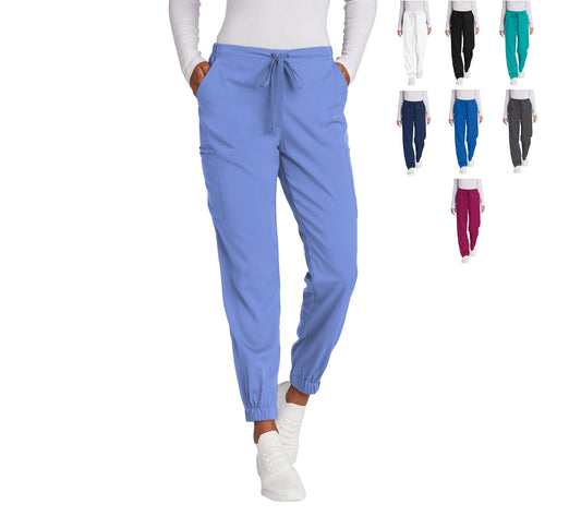 Womens Jogger Scrubs Pants, Cargo Scrubs Pants, Tapered Leg, Elastic Cuffs, Doctor, Nurse, Veterinarian, Hospital, Medical Apparel, Uniform