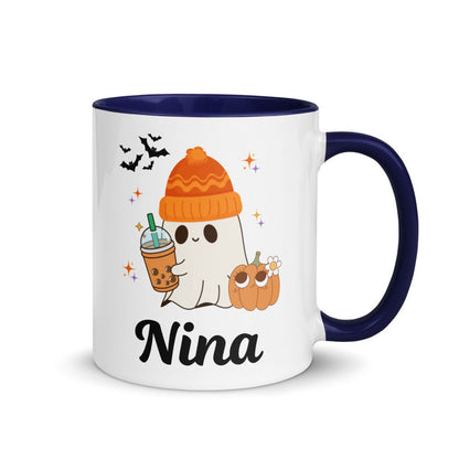 Ghost Halloween Coffee Mug, Custom Halloween Mug, Halloween Mug, Halloween Gift, Gift For Her, Monogrammed Halloween Cup, Ghost Cup