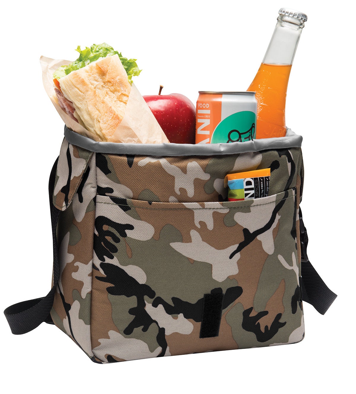 Personalized Soccer Lunch Bag Box Cooler, Polyester Canvas Fabric, Insulated Embroidered School Work Sports Monogrammed Custom Name