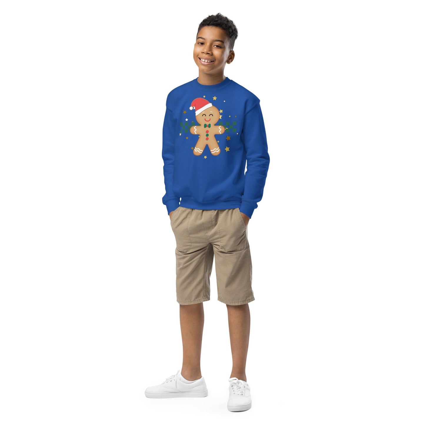 Kids Gingerbread Man Christmas Sweatshirt, Xmas Sweater, Christmas Season Gifts, Christmas Gift Kids, Xmas Sweatshirt, Christmas Kids Gift