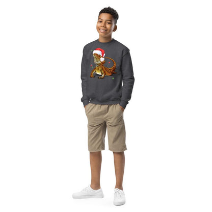 Kids Bearded Dragon Christmas Sweatshirt, Dragon Kid Gift, Bearded Dragon Sweater, Reptile Xmas, Bearded Dragon Gift, Beardie Sweat shirt