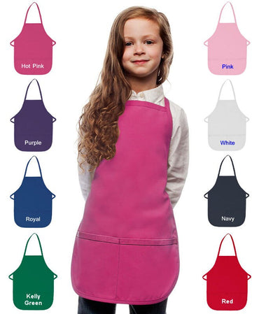 Monogrammed Kids Apron Embroidered with Your Initials, Art Gift, Chef Gift, Cooking Party, Art Party, School Aprons, Chef Uniform