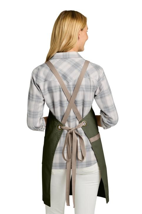 Personalized Crossback Apron Heavy Cotton Twill Bib, Large Pockets, Custom Womens Apron, Kitchen Baking, Crafts
