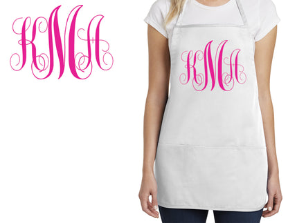 Monogrammed Kids Apron, Monogrammed Chef Gift, Chef Gift, Cooking Party, Art Party, School Aprons, Printed Apron, Mens Womens Apron