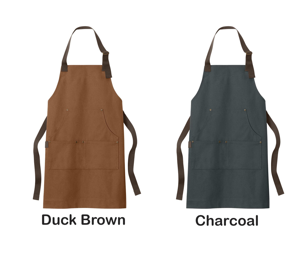 Personalized Apron Cotton Duck Bib, Large Pockets for Tools, Custom Mens Apron, Durable Shop Handyman, Crafts