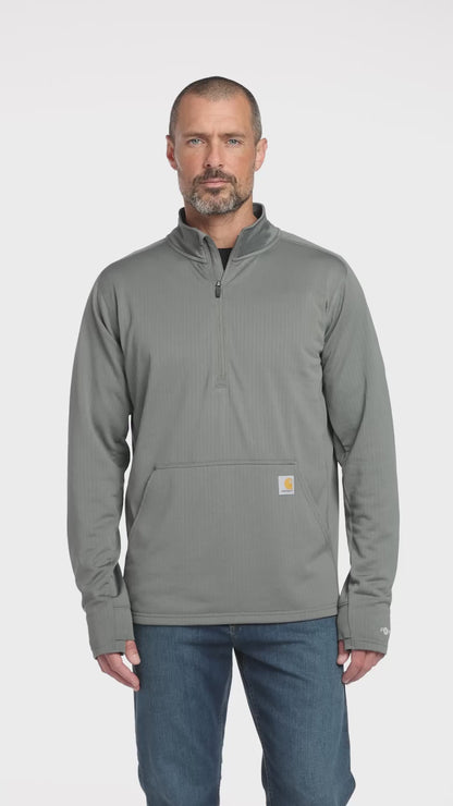 Personalized Carhartt Force® 1/2-Zip Grid Fleece Pullover Sweatshirt CECT107814