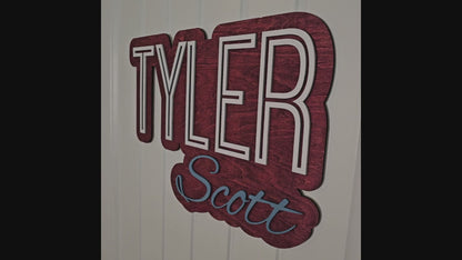 Personalized Kids Door Sign, Childs Door Name Sign, 3D Bedroom Sign, Nursery Wall Name Sign, Kids Bedroom Door Name Sign, Custom Sign
