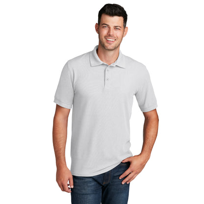12 Polo Shirt with Logo Double Pique 50/50 Cotton/Poly Fabric KP155
